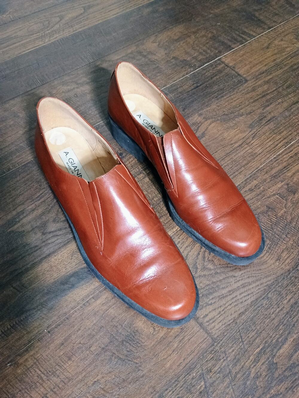Loafers women A. giannetti size 8 Brown Leather Shoes